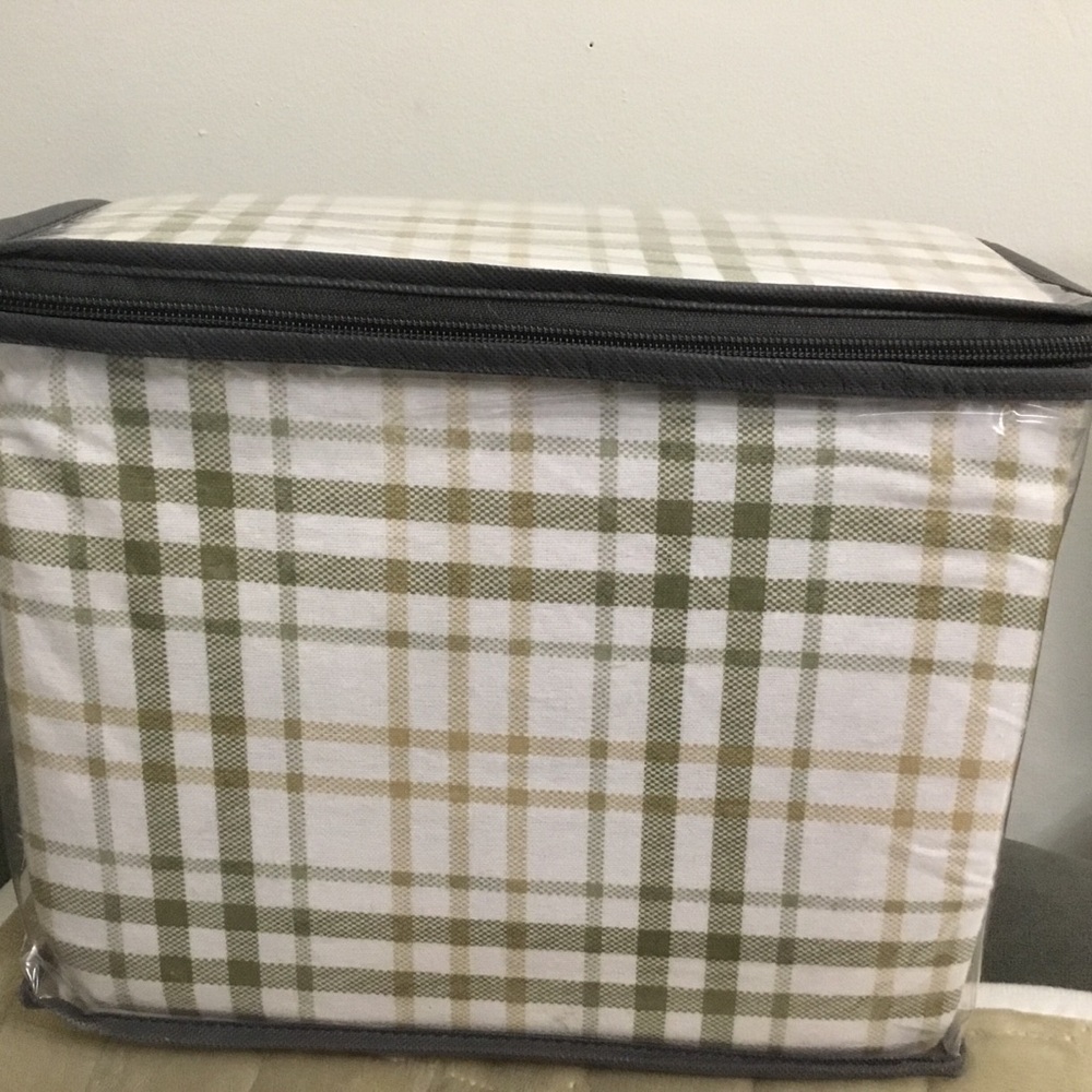 COLEMAN Flannel Neutral Plaid Sheet Set